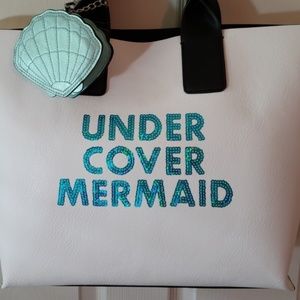 Under cover mermaid tote purse carryall